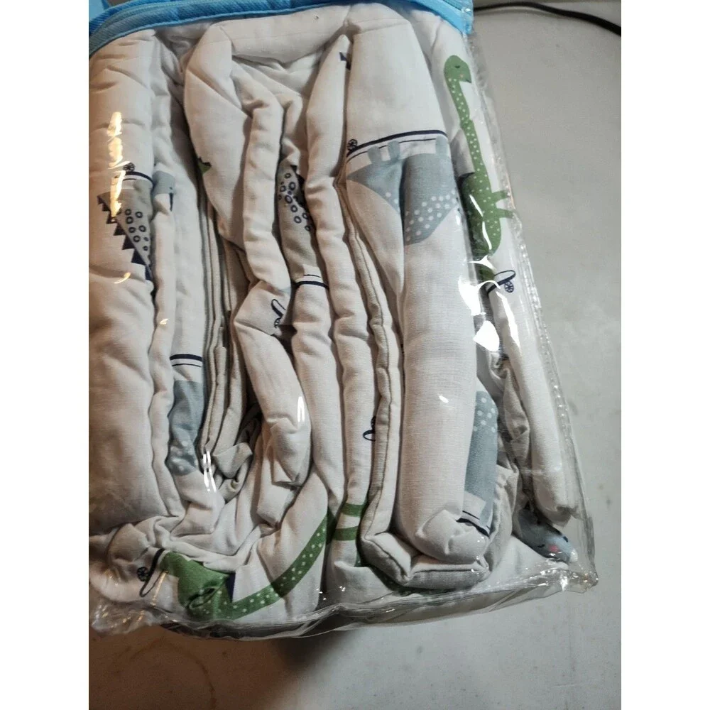 Hello Spud Dinosaur Toddler 4 Piece Bedding Set NEW Organic Cotton  (873)